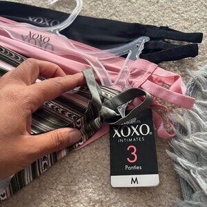 XOXO new undies with hanger with sexy side cuts set of 3